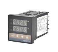 Ensemble de contrôleur température PID numérique REX-C100, Thermocouple K/J, sonde à vis M6 1m, relais SSR 40DA avec dissipateur thermique 1 pièce(REX-C100 pt100 relay)
