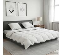 Ensemble de couette 90 % en duvet d’oie FULDA 3 pièces Blanc canard vidaXL vidaX