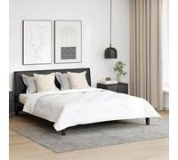 Ensemble De Couette Avec Oreiller 3 Pcs Blanc 260 X 220 Cm Microfibre