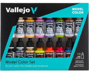 Ensemble de couleurs Vallejo Model Color Wargame Special 16 flacons
