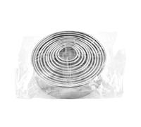 Ensemble de coupe-biscuits ronds en acier inoxydable, coupe-beignet, moules à anneaux, coupe-pâtisserie circulaire gradué de cuisine, ustensiles de cuisson, 11 pièces(11Pcs opp bag)