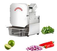 Ensemble De Coupe-LéGumes ÉLectrique, Hachoir À LéGumes Professionnel Coupe-LéGumes Et Fruits Automatique 200 W ÉPaisseur RéGlable Pour Hacher Oignons Verts, Oignons, Coriandre, Poireaux(220V)