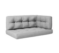 Ensemble de coussins de palette Vicco Gris 2 parties, Model 31564