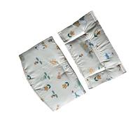 Ensemble de coussins de siège et de dossier en coton respirant pour un ajustement sûr et un coussin ergonomique pour siège bébé chaise haute antidérapant