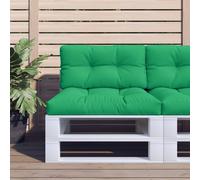 vidaXL Coussins de palette lot de 2 vert tissu