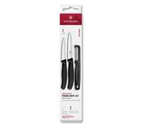 Ensemble de couteau et d'éplucheur SWISS CLASSIC, lot de 3 pcs, noir, plastique, Victorinox