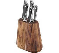 Ensemble de couteaux 6 pièces Tefal Jamie Oliver - Comprend un bloc à couteaux - Bois/Acier inoxydable