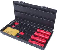 Ensemble de couteaux à découper, 4 pièces, lames incurvées, extra longs