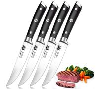 Ensemble de couteaux à steak SHAN ZU, 4 pièces. Ensemble de couteaux à steak, couteaux à poisson, couteaux à tartines, qualité professionnelle