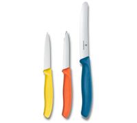 Ensemble de couteaux de cuisine - 3 pièces - Couteau à légumes et couteau à tomates