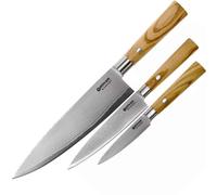 Ensemble de couteaux de cuisine BÖKER DAMAST OLIVE 3 pièces 130440SET