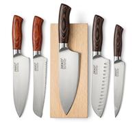Ensemble de couteaux de cuisine JIKKO® en acier japonais AUS-6 – (Coffret Premium)