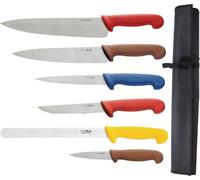 Ensemble de couteaux Hygiplas à code couleur, 7 pièces