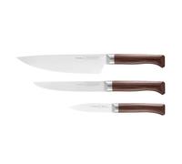 Ensemble de couteaux LES FORGÉS 1890, set de 3 pc, marron, bois de hêtre, Opinel