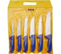 Ensemble de couteaux Silecomplaza ErgoGrip, 6 pièces (couteau de chef 18, couteau de boucher 23 cm, couteau d'office 15, couteau à désosser 18 cm, couteau à éviscérer 13 cm, HRC 56°), en acier inoxyda