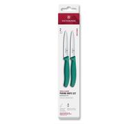 Ensemble de couteaux SWISS CLASSIC 10 cm, lot de 2 pcs, vert, plastique, Victorinox