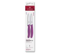 Ensemble de couteaux SWISS CLASSIC 10 cm, lot de 2 pcs, violet, plastique, Victorinox