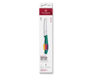 Ensemble de couteaux SWISS CLASSIC 11 cm, lot de 6 pièces, multicolore, plastique, Victorinox