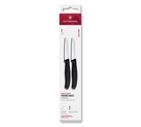 Ensemble de couteaux SWISS CLASSIC 8 cm, lot de 2 pièces, noir, plastique, Victorinox