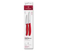 Ensemble de couteaux SWISS CLASSIC 8 et 11 cm, lot de 2 pcs, rouge, plastique, Victorinox