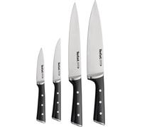 Ensemble de couteaux Tefal Ice Force - 4 pièces - Couteau d'office, couteau de chef, couteau de cuisine et couteau à découper