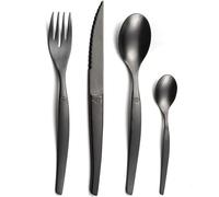 Ensemble De Coutellerie 16 Pcs Jet Noir Délavé Lou Laguiole