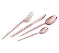 Ensemble de couverts Berlinger Haus 24 pièces - Acier inoxydable avec finition miroir et revêtement PVD or rose - comprend des couteaux, des fourchettes, des cuillères et des cuillères à thé - Design 