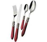 Ensemble De Couverts - Bugatti - Aladdin - 75 Pièces - Nacre Bordeaux - Coffret En Bois Wengé