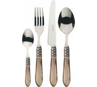 Ensemble De Couverts - Casa Bugatti - Optical Set 49 - Bois Wengé - Nacre Ivoire - Compatible Lave-Vaisselle