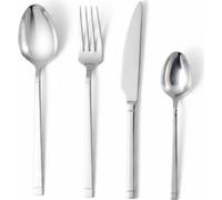 Ensemble de couverts en acier inoxydable Serenk, ensemble de cuillères et fourchettes, cuillères et fourchettes résistantes, couteaux, ensemble de cuillères à dessert, couverts pour les repas quotidie