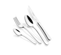 MONIX Trieste | Ménagère 24 pièces avec couteau à steak, inox 18/10, finition poli brillant