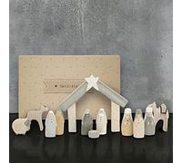 Ensemble de crèche de Noël Naturel