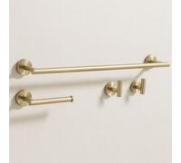 Ensemble De Crochets De Salle De Bain Rea Ari Brush Gold