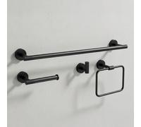 Ensemble De Crochets De Salle De Bain Rea Grid Black
