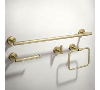 Ensemble De Crochets De Salle De Bain Rea Grid Brush Gold