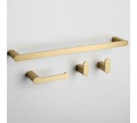 Ensemble De Crochets De Salle De Bain Rea Mati Brush Gold