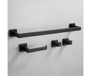 Ensemble De Crochets De Salle De Bain Rea Rio Black