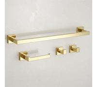 Ensemble De Crochets De Salle De Bain Rea Rio Gold