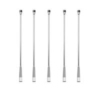Ensemble De Cuillères De Laboratoire en Métal 2 en 1, Spatule De Mélange à Double Tête De 10 à 25 Cm pour Poudres Et Gels, Outil De Prélèvement De Réactifs 5PCS 150mm