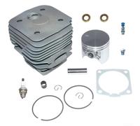 Ensemble de cylindres de tronçonneuse H395 - Alésage de 56 mm - Compatible avec H395XP - Kit complet de moteur en alliage d'aluminium (C)