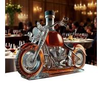Ensemble De Décanteur De Whisky, Bouteilles De Décanteur De Whisky Moto | Décoration Amusante En Verre À WhiskyEn Forme De Moto, Décorations De Bureau Aérateur Vintage Pour WhiskyChampagne Vodka