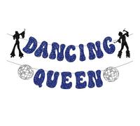Ensemble de décoration de fête disco à paillettes - Thème de la reine dansante pour enterrement de vie de jeune fille, anniversaire et fête prénuptiale (inspirée de Mamma Mia)