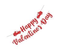 Ensemble de décorations de fête avec bannières et spirales, style 1 | Spirales en forme de cœur pour décoration murale, photomaton, mariage ; ensemble de décoration portable de Saint-Valentin