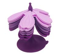 Ensemble de Dessous de Plat de Table, Coussinets en Silicone en Forme de Fleur avec Conception Pliable pour comptoir de Cuisine et Salle à Manger, Ensemble de Dessous de Plat en Silicone, Coussin de