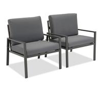 Ensemble de deux fauteuils Vigo Garden Point anthracite