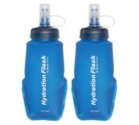 Ensemble de deux flacons souples en TPU, pliables, pour sac à dos d'hydratation (bleu, 250 ml)