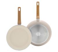 Ensemble de deux poêles GreenPan Essence, couleur marron, de 26 cm et 30 cm, compatibles avec le lave-vaisselle