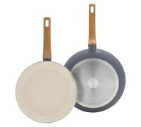 Ensemble de deux poêles GreenPan Essence, gris, de 26 cm et 30 cm, compatibles avec le lave-vaisselle