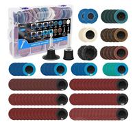 Ensemble de disques abrasifs CSD, 136 pièces, 50 mm, pour ponceuses pneumatiques, système de changement rapide