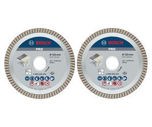 Ensemble de disques de coupe diamantés en céramique, 2 pièces, 125 mm - BOSCH - 061599766Z